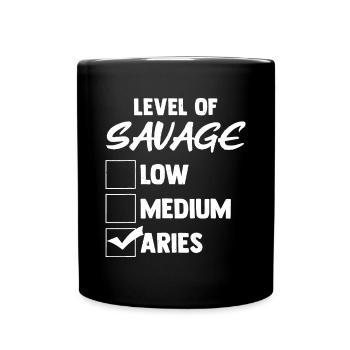 Bélier zodiaque cadeau d’anniversaire célébrants de fête - Mug uni - noir - Devant