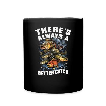 Pêcheur Kayak Bateau De Pêche Dictons Drôles - Mug uni - noir - Devant