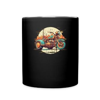 Trike Trike Rider Motor Trike Vintage Trike Bike - Full Colour Mug - black - Front