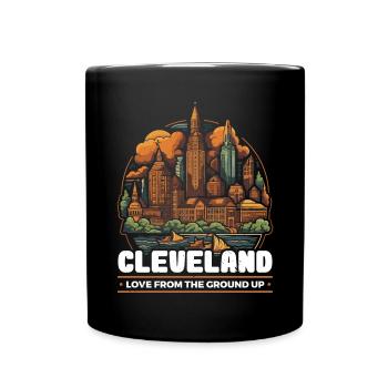 Cleveland State Ohio USA America United States - Full Colour Mug - black - Front
