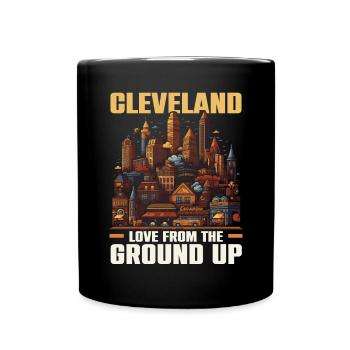 Cleveland State Ohio USA America United States - Full Colour Mug - black - Front