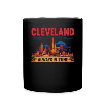 Cleveland State Ohio USA America United States - Full Colour Mug - black - Front