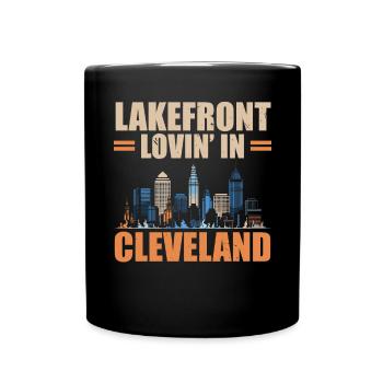Cleveland State Ohio USA America United States - Full Colour Mug - black - Front