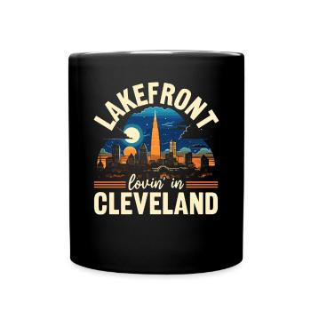 Cleveland State Ohio USA America United States - Full Colour Mug - black - Front