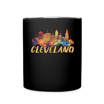 Cleveland State Ohio USA America United States - Full Colour Mug - black - Front