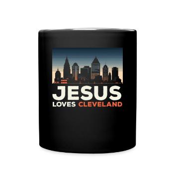 Cleveland State Ohio USA America United States - Full Colour Mug - black - Front