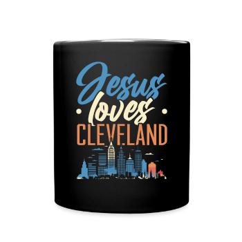 Cleveland State Ohio USA America United States - Full Colour Mug - black - Front