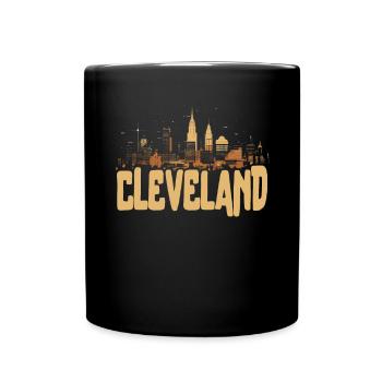 Cleveland State Ohio USA America United States - Full Colour Mug - black - Front