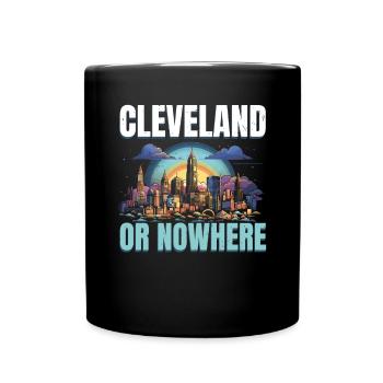 Cleveland State Ohio USA America United States - Full Colour Mug - black - Front