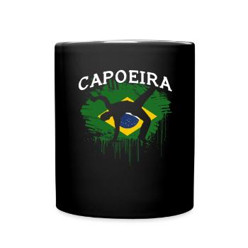 Capoeira Brazil Flag - Full Colour Mug - black - Front