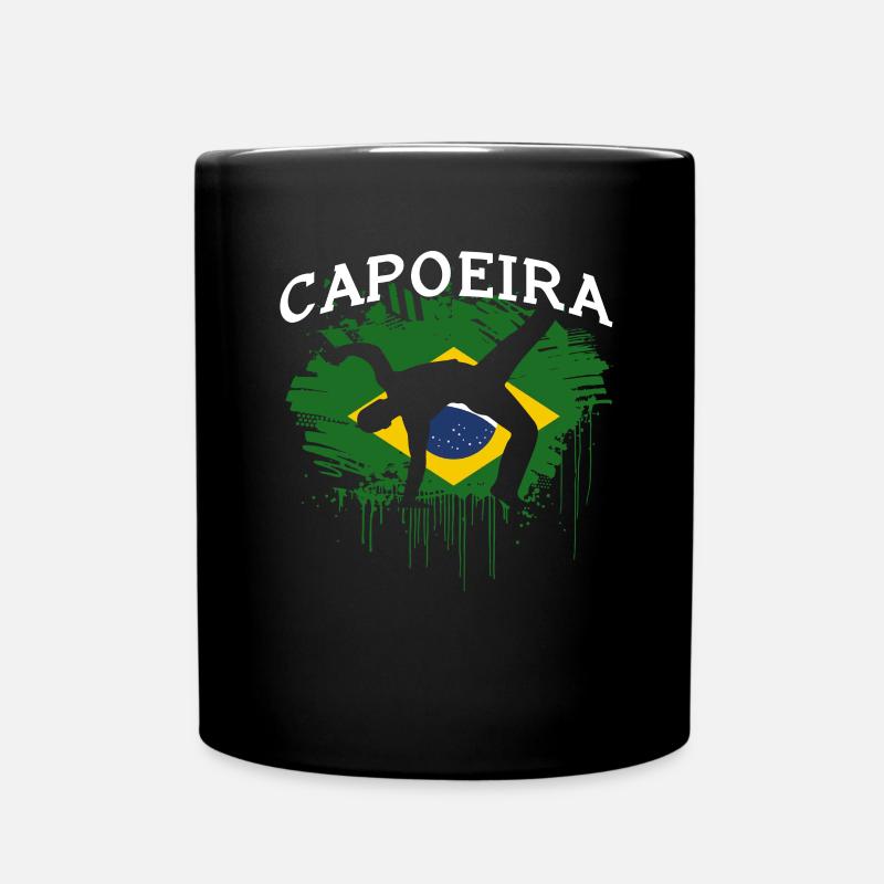 Capoeira Brazil Flag - Tasse einfarbig - Schwarz