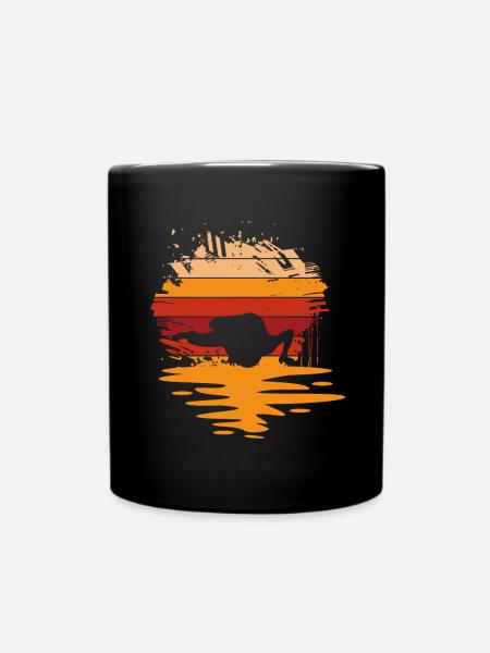 Capoeira Retro Sunset - Tasse einfarbig - Schwarz