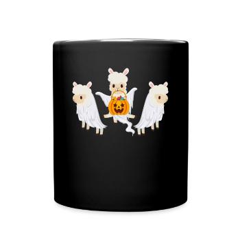 Halloween Sheep Funny Sheep Halloween - Full Colour Mug - black - Front