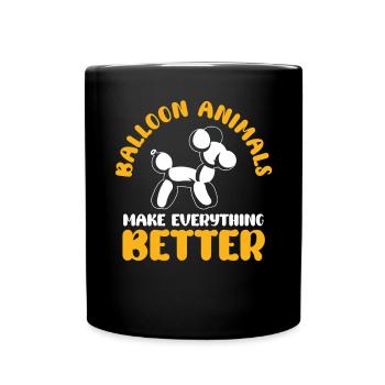 Balloon Animal Party Balloon Artist - Full Colour Mug - black - Front