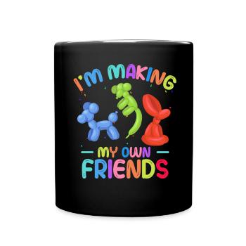 Balloon Animal Party Balloon Artist - Full Colour Mug - black - Front