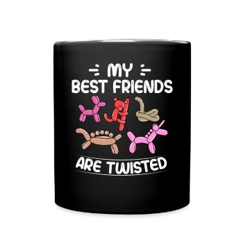 Balloon Animal Party Balloon Artist - Full Colour Mug - black - Front