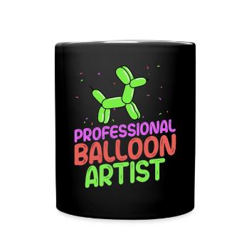 Balloon Animal Party Balloon Artist - Full Colour Mug - black - Front