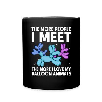 Balloon Animal Party Balloon Artist - Full Colour Mug - black - Front