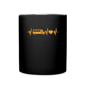 Busfahrer - Tasse einfarbig - Schwarz - Vorne