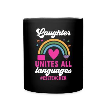 Lehrkraft Englisch Zweitsprache Fremdsprache - Tasse einfarbig - Schwarz - Vorne