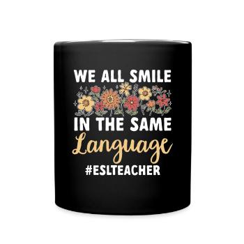 Lehrkraft Englisch Zweitsprache Fremdsprache - Tasse einfarbig - Schwarz - Vorne