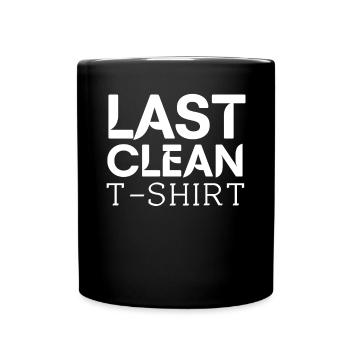 Last Clean - Tasse einfarbig - Schwarz - Vorne