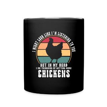 Chicken Lovers Farmer Henhouse Chicken Lovers - Full Colour Mug - black - Front