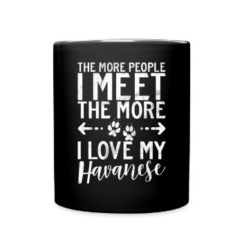 Gifts for Havanese Dog Lovers - Tasse einfarbig - Schwarz - Vorne