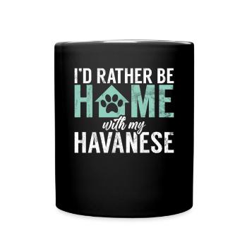 Cadeaux pour les amoureux des chiens bichons havanais - Mug uni - noir - Devant