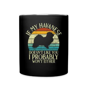 Gifts for Havanese Dog Lovers - Tasse einfarbig - Schwarz - Vorne