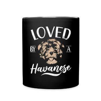 Gifts for Havanese Dog Lovers - Full Colour Mug - black - Front