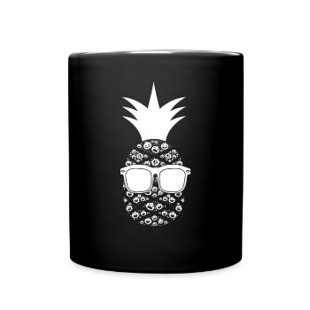 Halloween Pineapple Pumpkin - Funny Halloween - Full Colour Mug - black - Front