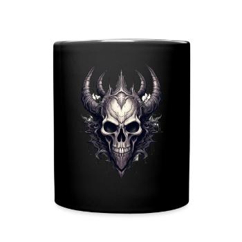 Gothik Okkult Rabe Gotik Schwarze Szene Wicca - Tasse einfarbig - Schwarz - Vorne