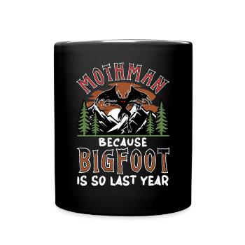 Sasquatch Cryptid Cryptozoology - Full Colour Mug - black - Front
