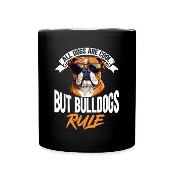 Amoureux du bouledogue anglais britannique - Tous les chiens sont cool - Mug uni - noir - Devant