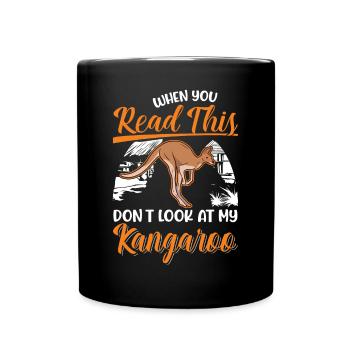 Kangourou d’Australie Kangourou d’Australie - Mug uni - noir - Devant