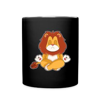 Leo Yoga Fitness Méditation - Mug uni - noir - Devant