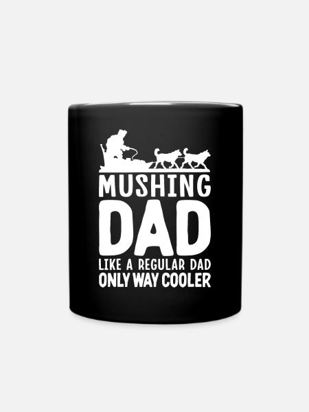 Mushing Traîneau à chiens Musher - Mug uni - noir