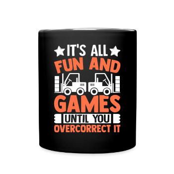 Forklift driver - Full Colour Mug - black - Front