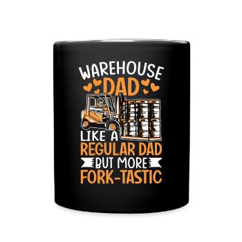 Forklift driver - Full Colour Mug - black - Front
