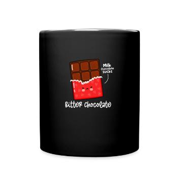 Chocolate Chocolate Food Cocoa Gift - Full Colour Mug - black - Front