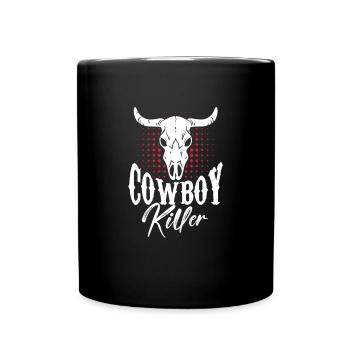 Cowboy Cowboy bottes Western cadeau - Mug uni - noir - Devant