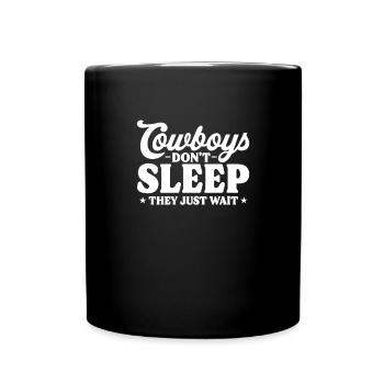Cowboy Cowboy bottes Western cadeau - Mug uni - noir - Devant