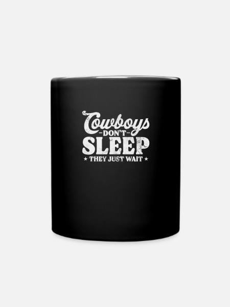 Cowboy - Tasse einfarbig - Schwarz