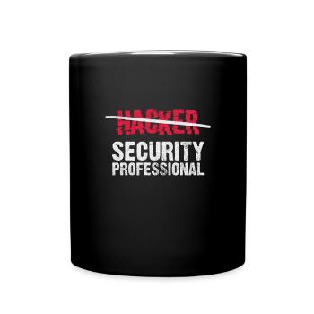 Hacker - Tasse einfarbig - Schwarz - Vorne