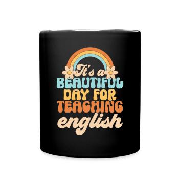 Lehrkraft Englisch Zweitsprache Fremdsprache - Tasse einfarbig - Schwarz - Vorne