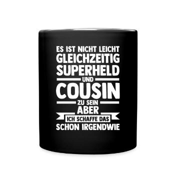 Cousins Cousin - Tasse einfarbig - Schwarz - Vorne