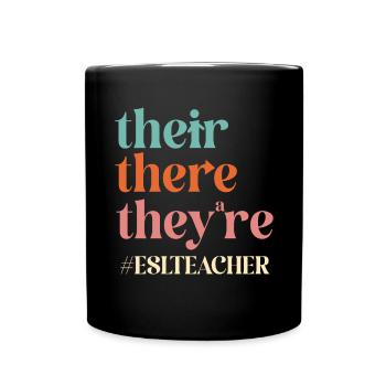 Lehrkraft Englisch Zweitsprache Fremdsprache - Tasse einfarbig - Schwarz - Vorne
