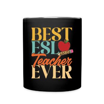 Lehrkraft Englisch Zweitsprache Fremdsprache - Tasse einfarbig - Schwarz - Vorne