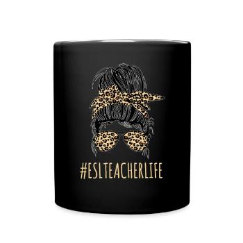 Lehrkraft Englisch Zweitsprache Fremdsprache - Tasse einfarbig - Schwarz - Vorne